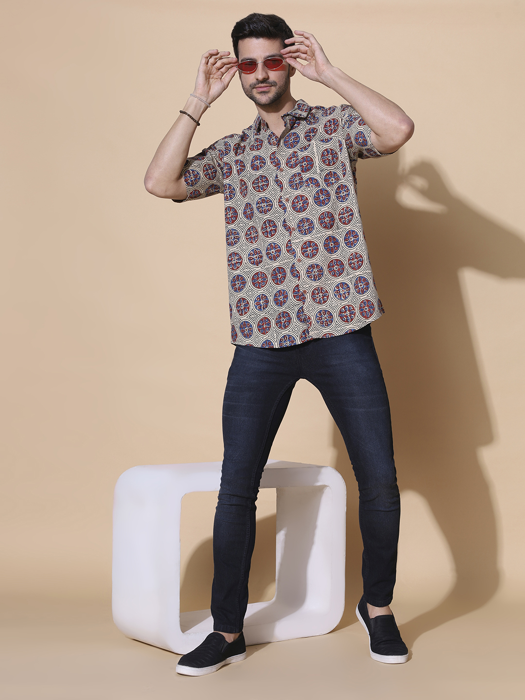 MOSHI Ajrakh Print Cotton Shirt - Image 5