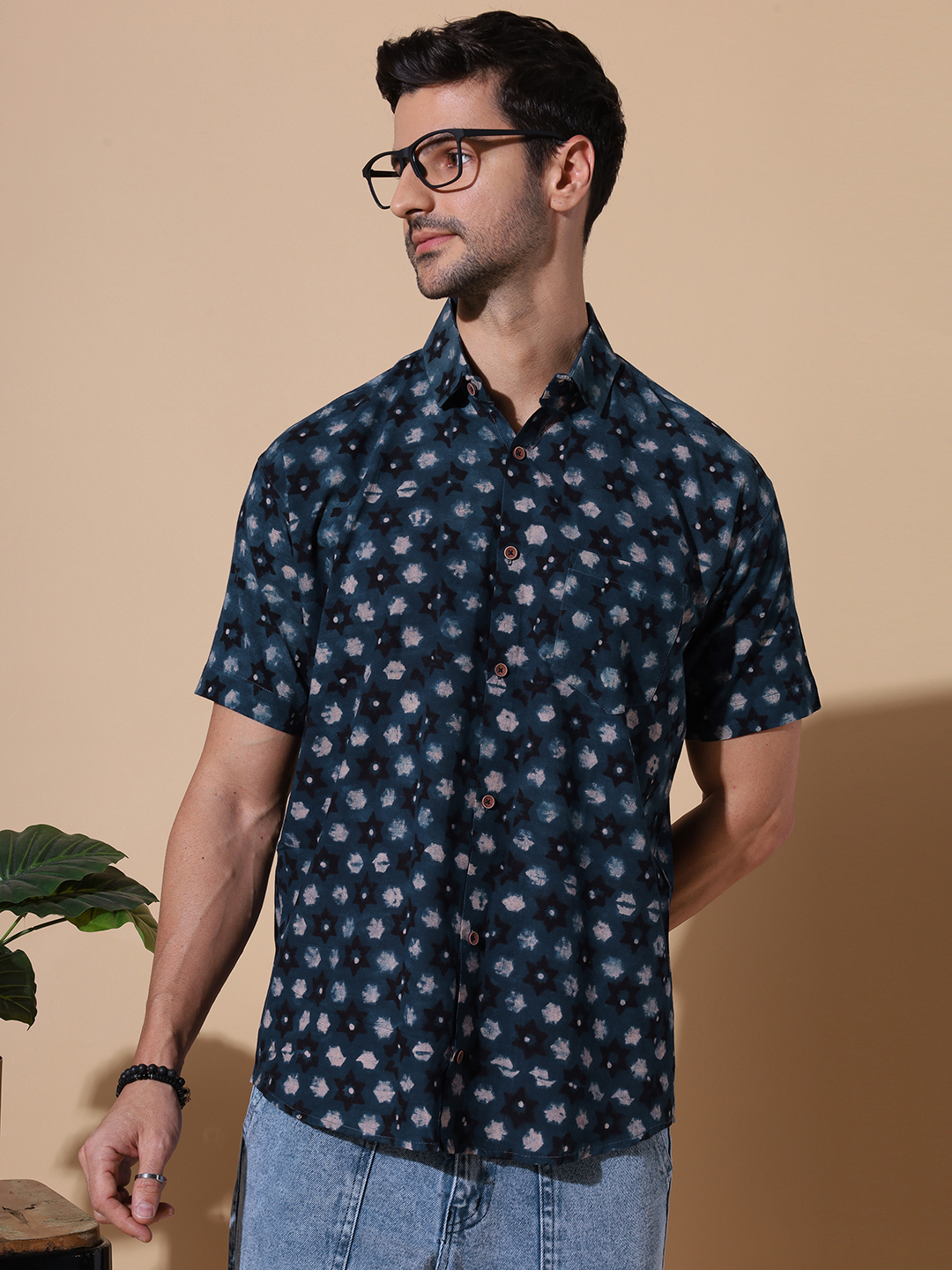 MOSHI Ajrakh Print Cotton Shirt