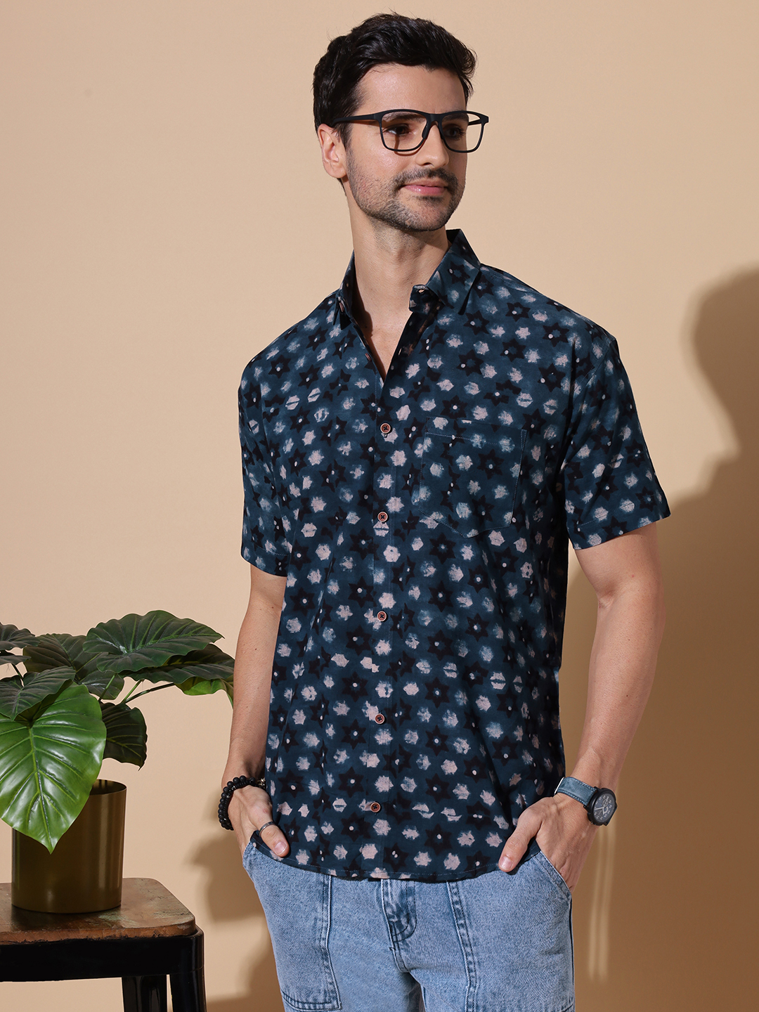 MOSHI Ajrakh Print Cotton Shirt - Image 2