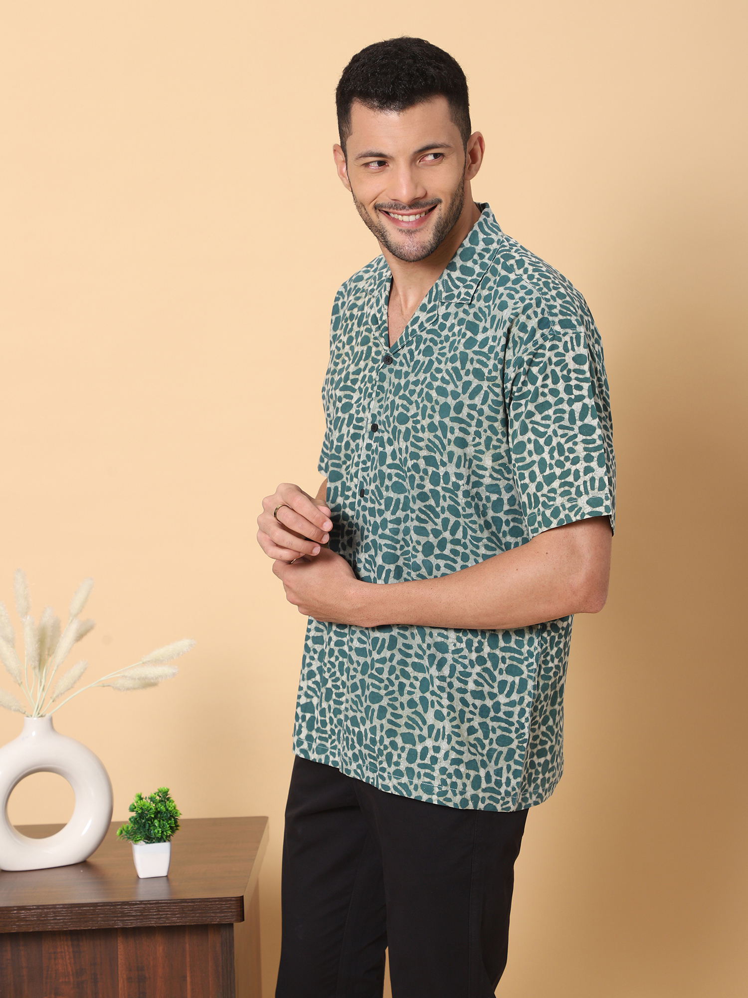 MOSHI Batik Print Cotton Shirt - Image 3