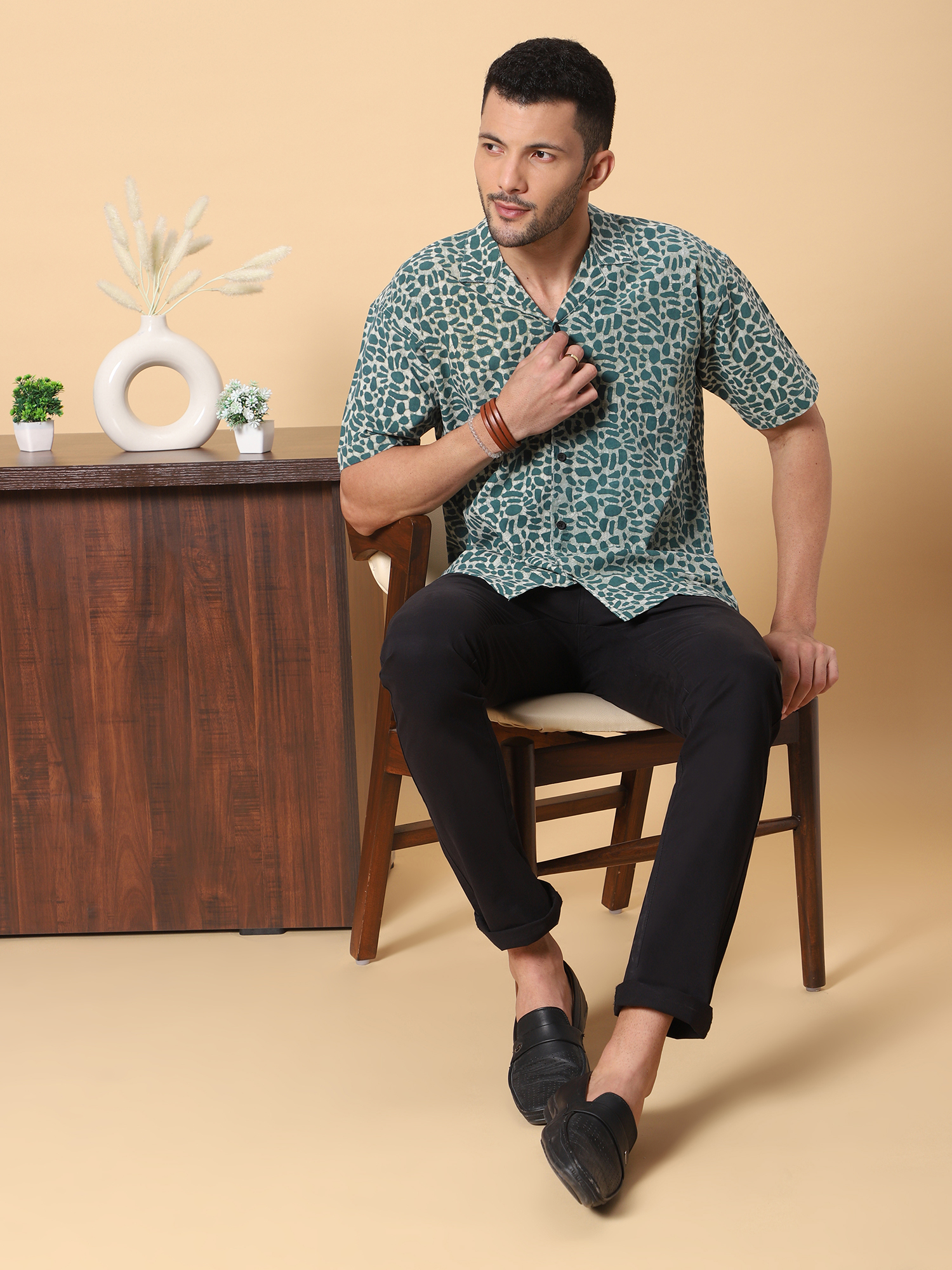 MOSHI Batik Print Cotton Shirt - Image 5