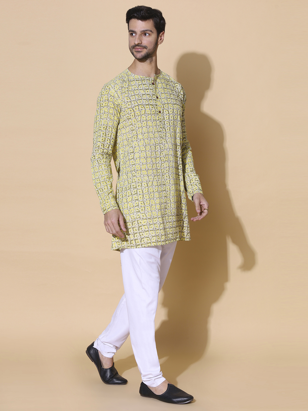 MOSHI Dabu Print Cotton Medium Kurta - Image 3