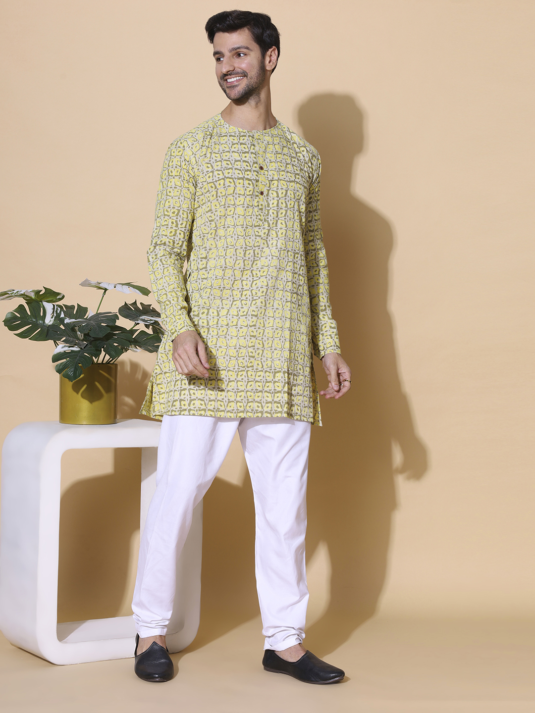 MOSHI Dabu Print Cotton Medium Kurta - Image 5