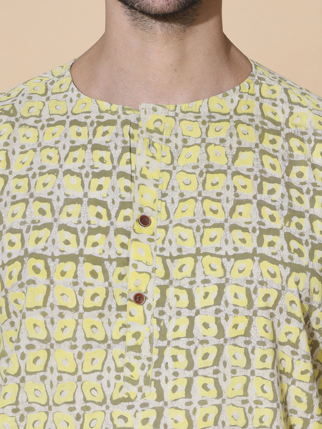 MOSHI Dabu Print Cotton Medium Kurta - Image 6