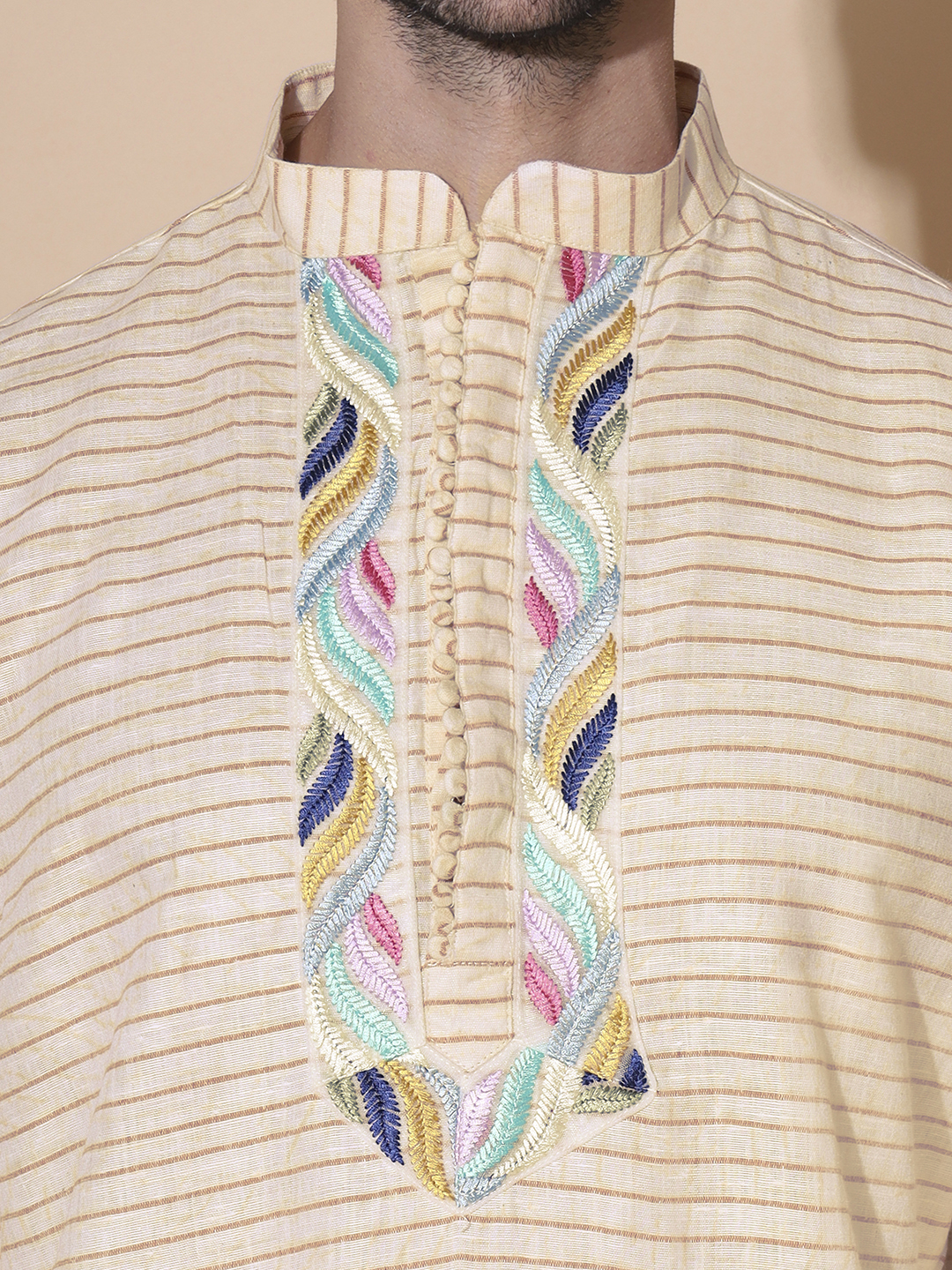 MOSHI Authentic Khadi Cotton Silk Kurta - Image 6