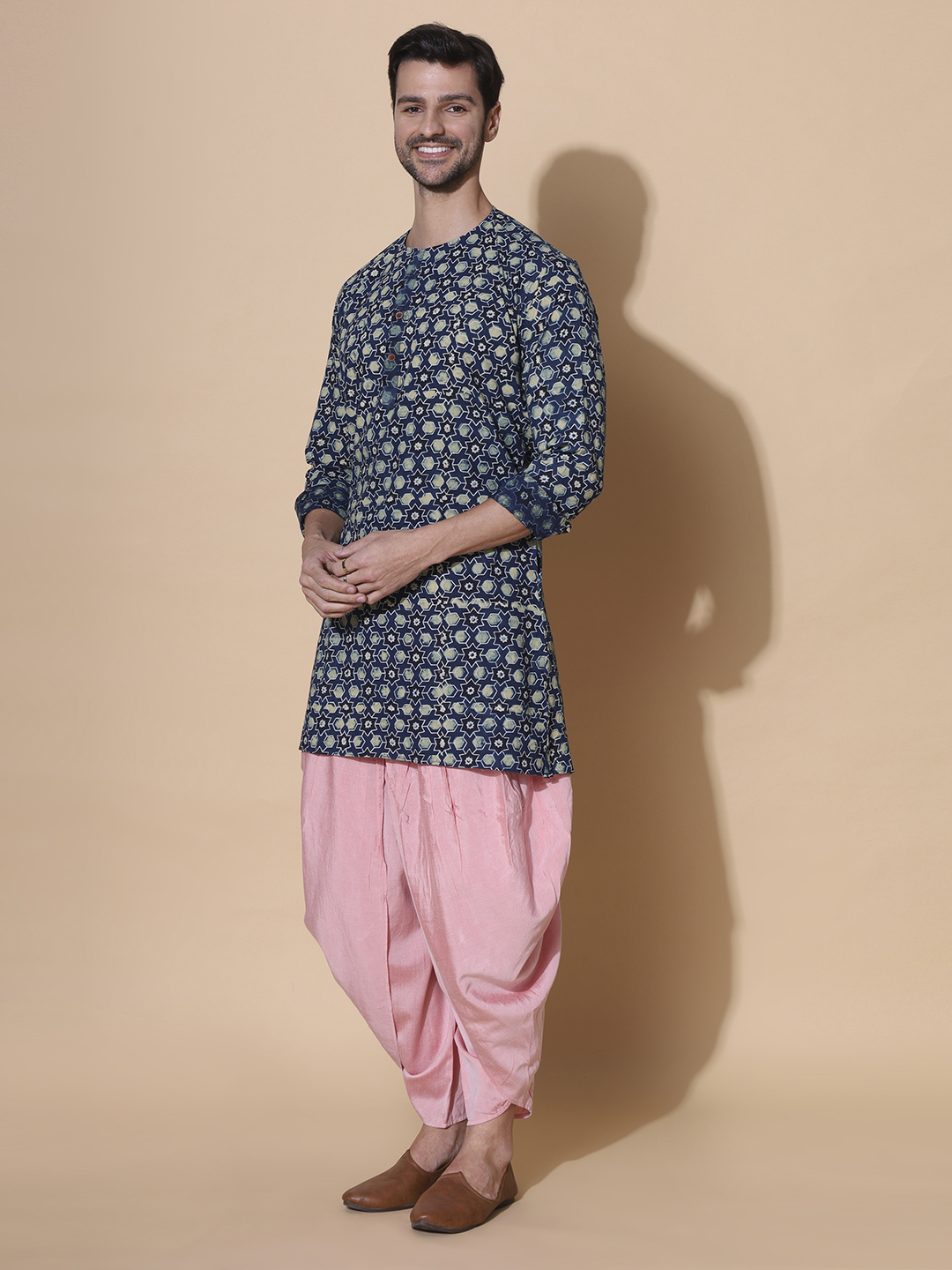 MOSHI Ajrakh Print Cotton Medium Kurta - Image 2