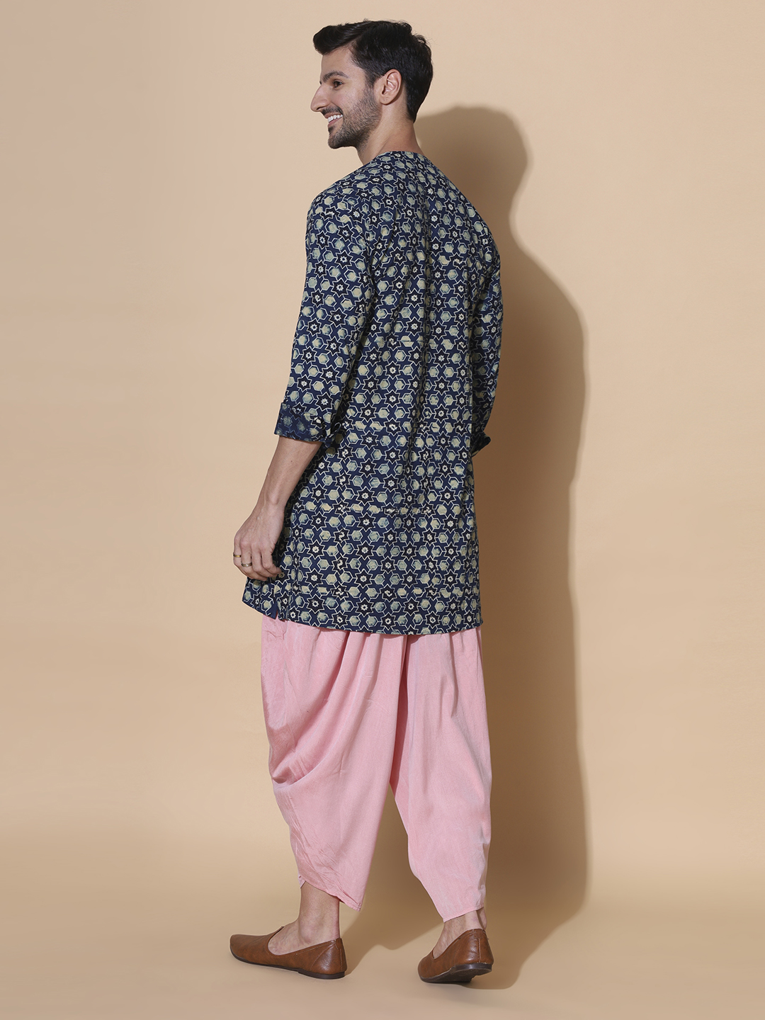MOSHI Ajrakh Print Cotton Medium Kurta - Image 4