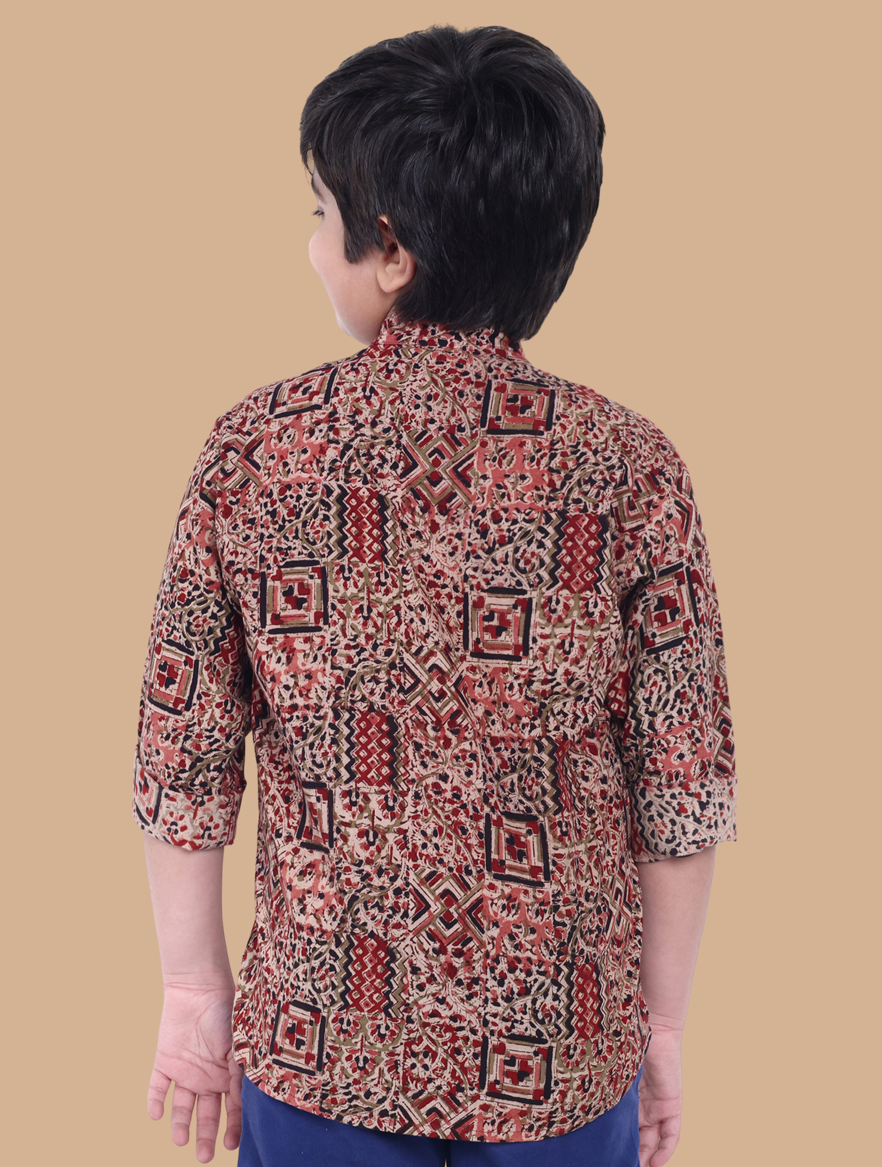 Moshi Boys Kalamkari Cotton Kurta - Image 4