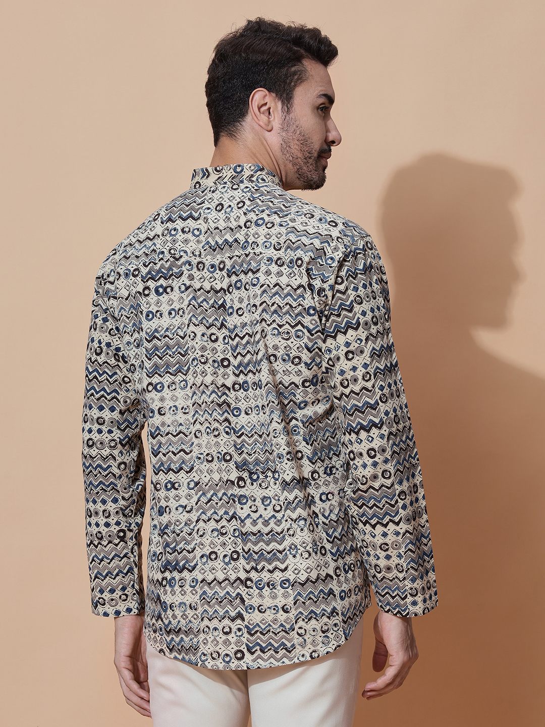MOSHI Kalamkari Print Cotton Short Kurta - Image 4