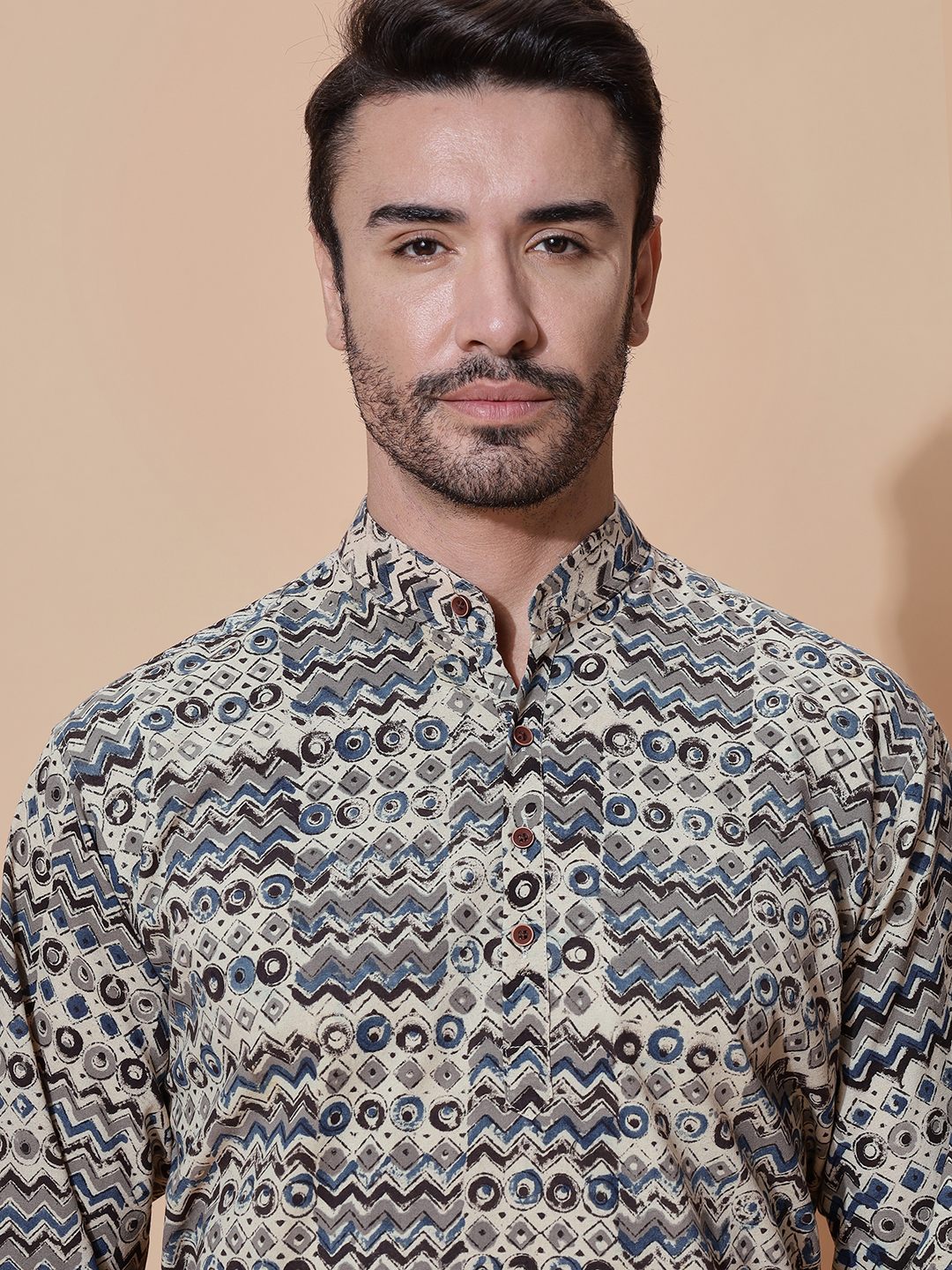 MOSHI Kalamkari Print Cotton Short Kurta - Image 6