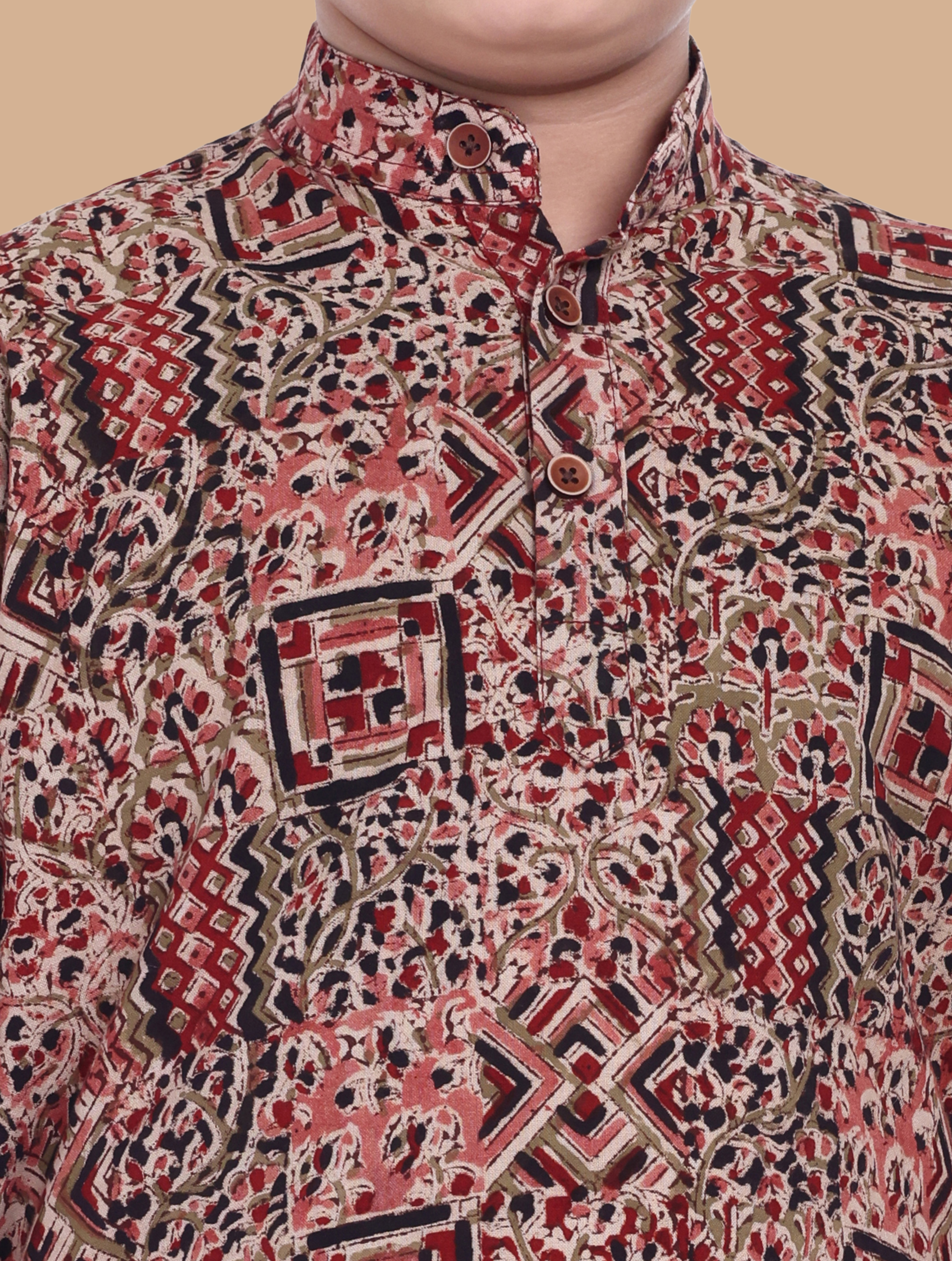 Moshi Boys Kalamkari Cotton Kurta - Image 5