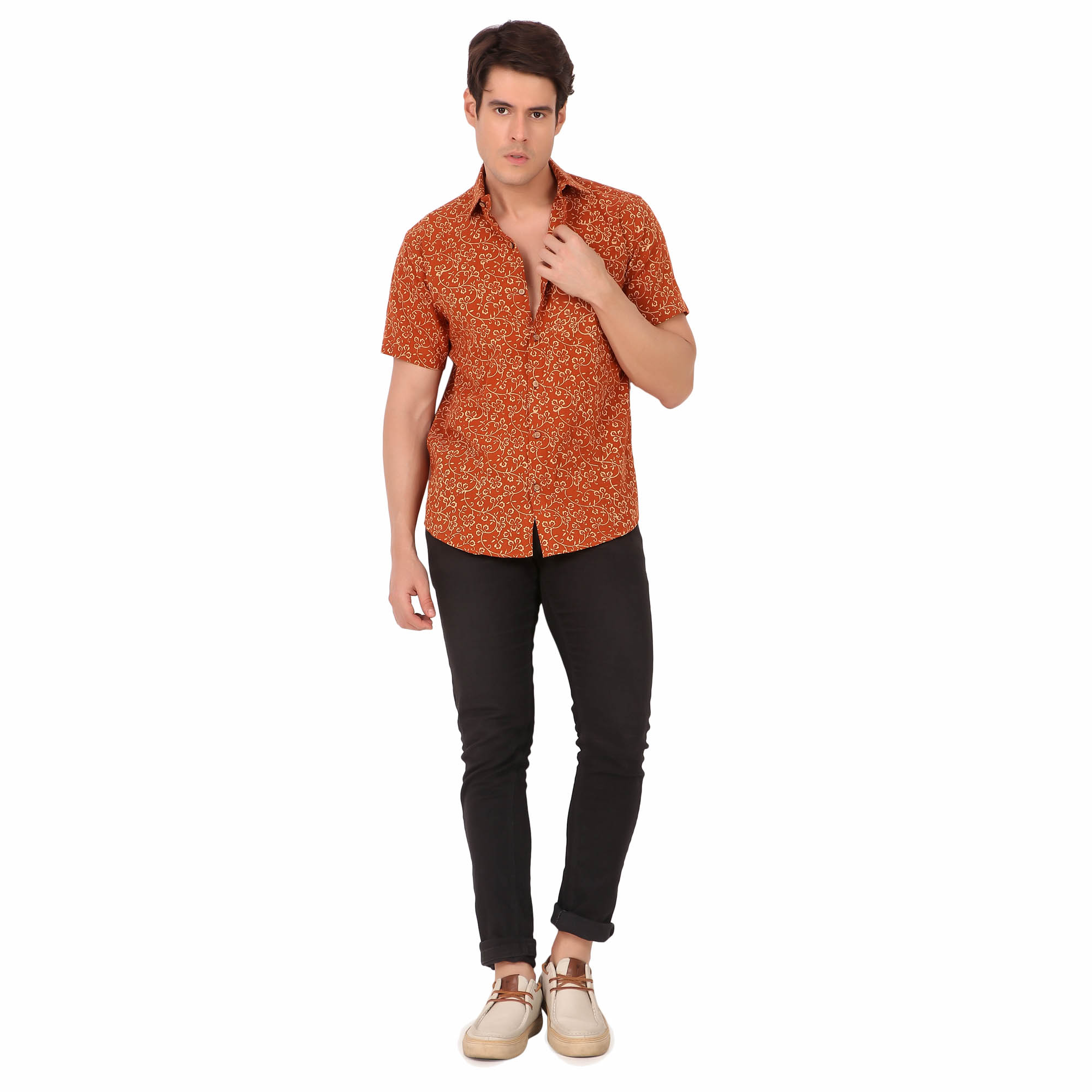 MOSHI Handblock Print Cotton Shirt - Image 5