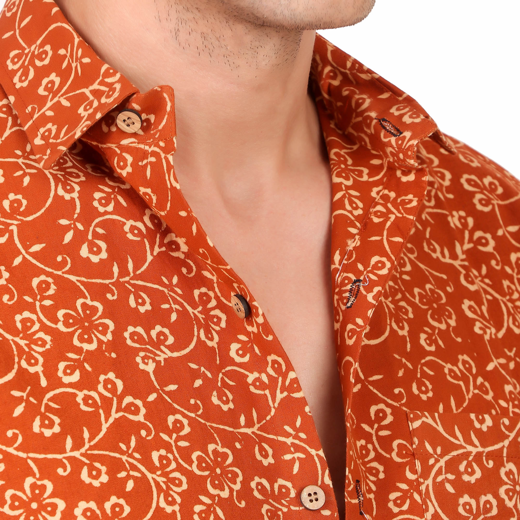 MOSHI Handblock Print Cotton Shirt - Image 6