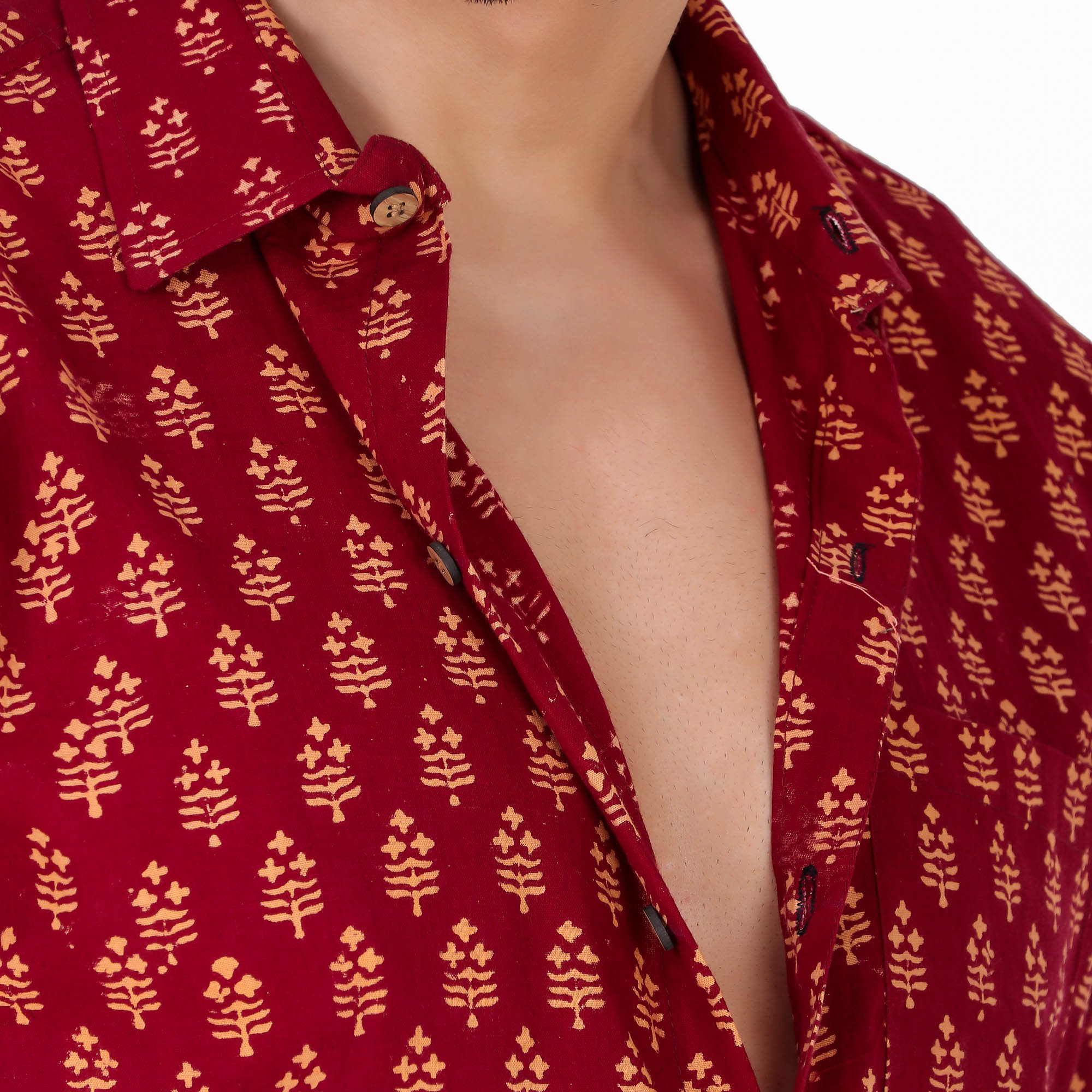 MOSHI Handblock Print Cotton Shirt - Image 5