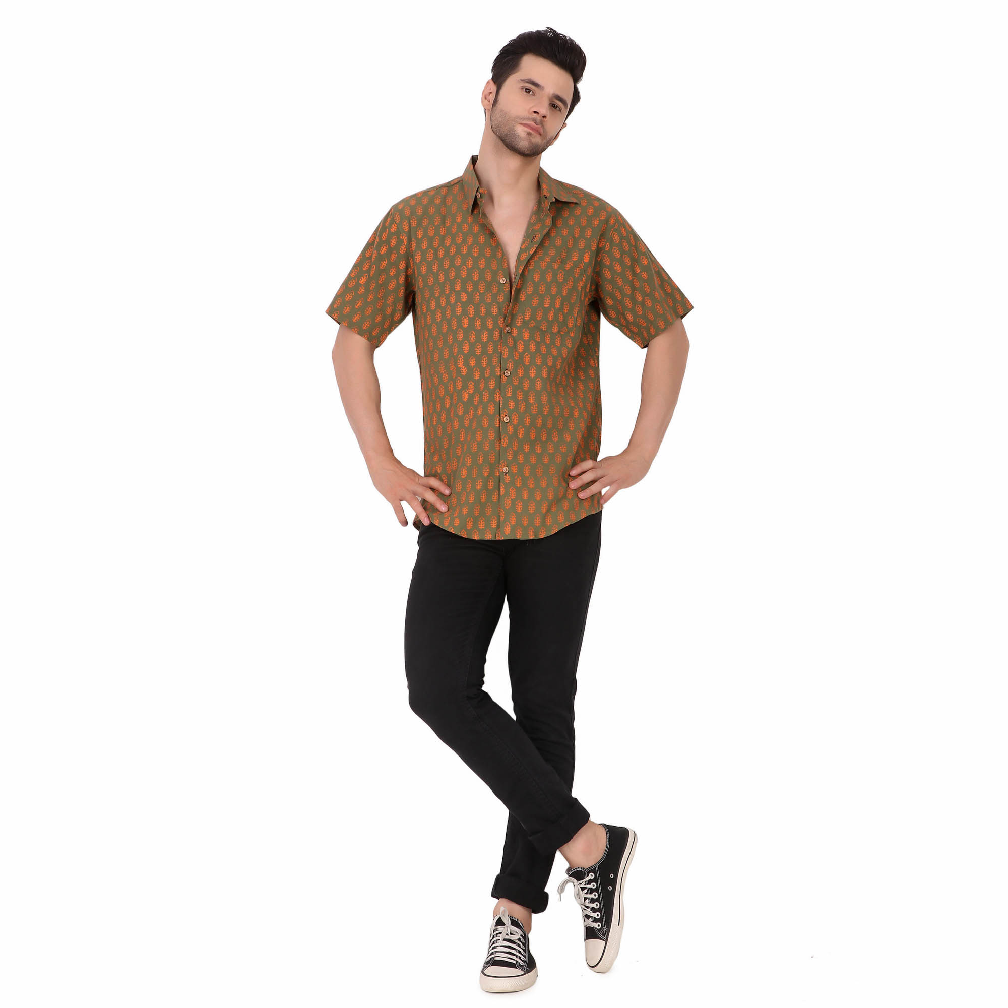 MOSHI Handblock Print Cotton Shirt - Image 5