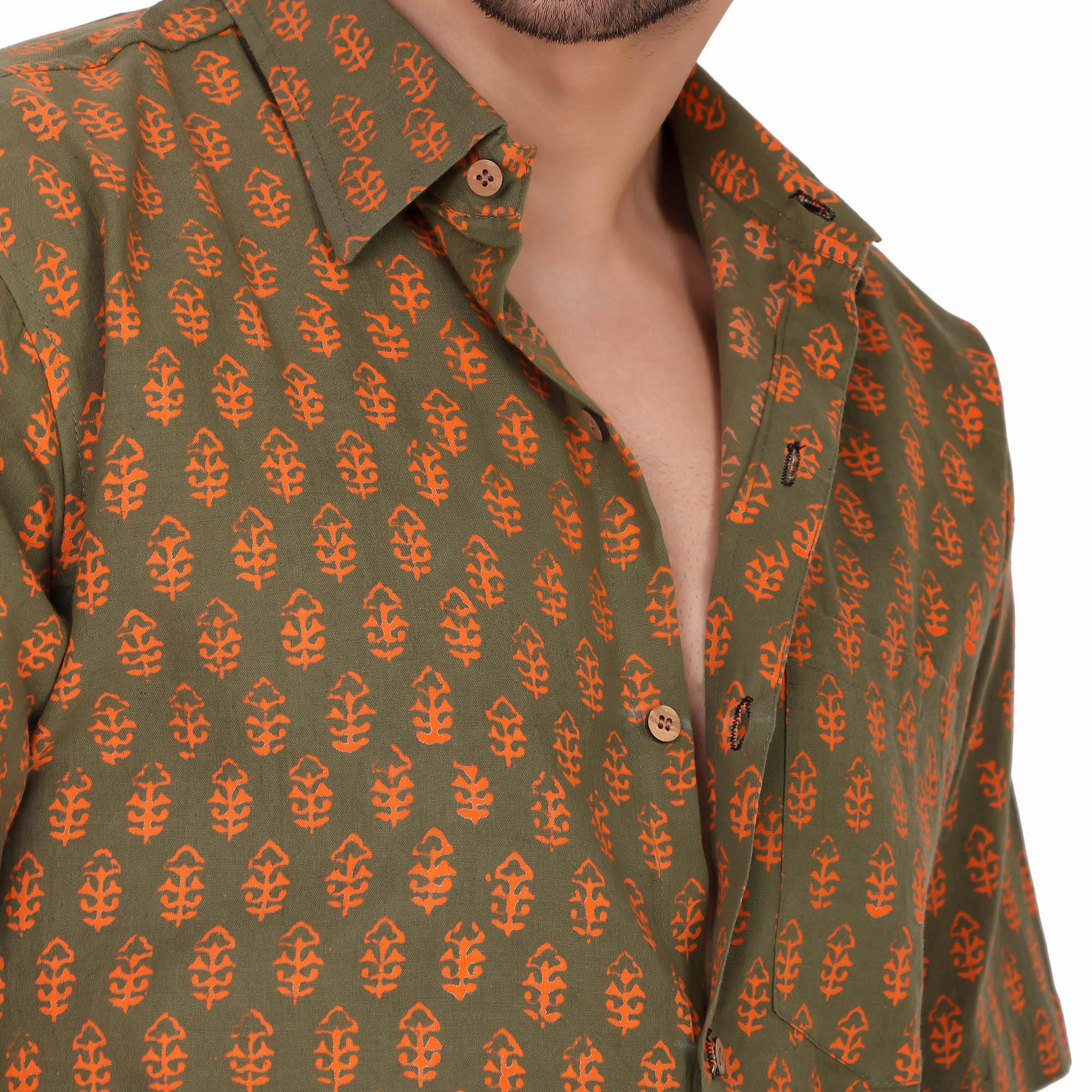 MOSHI Handblock Print Cotton Shirt - Image 6