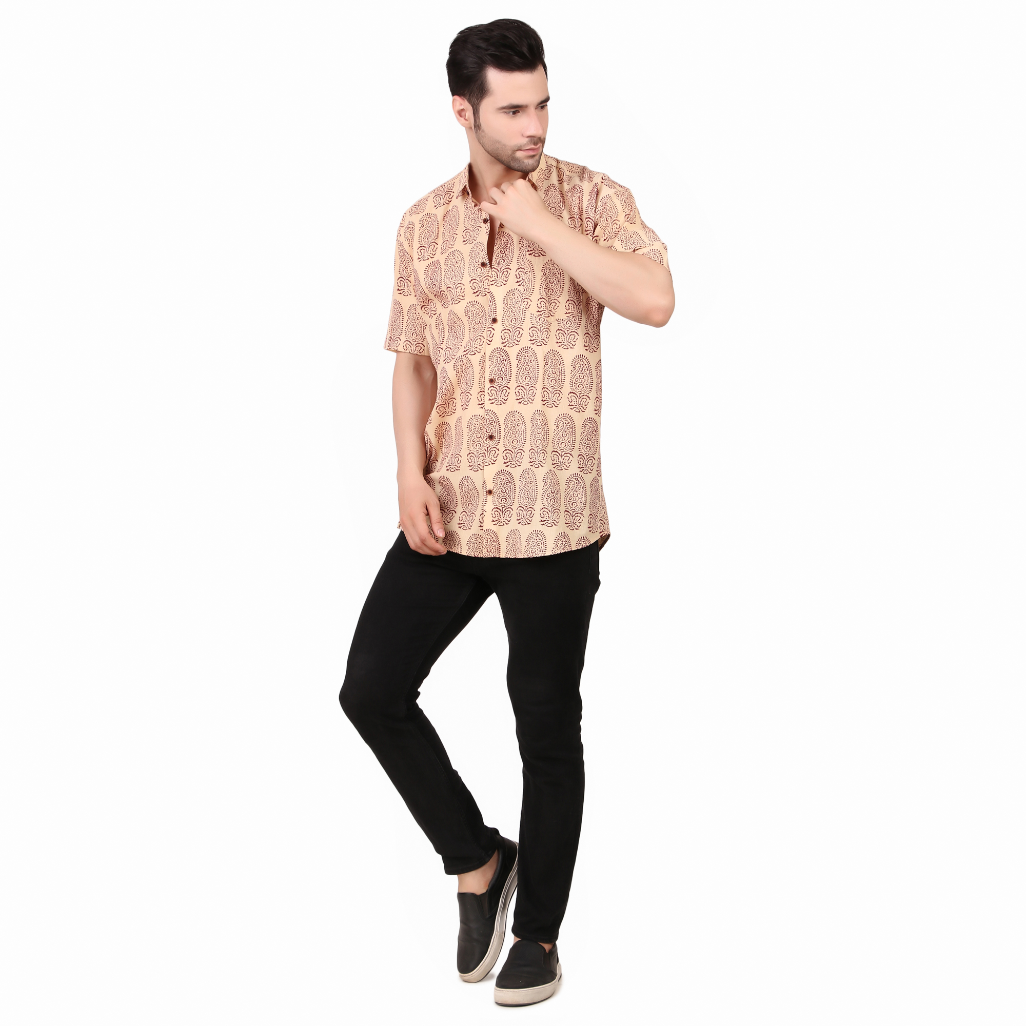 MOSHI Handblock Print Cotton Shirt - Image 5