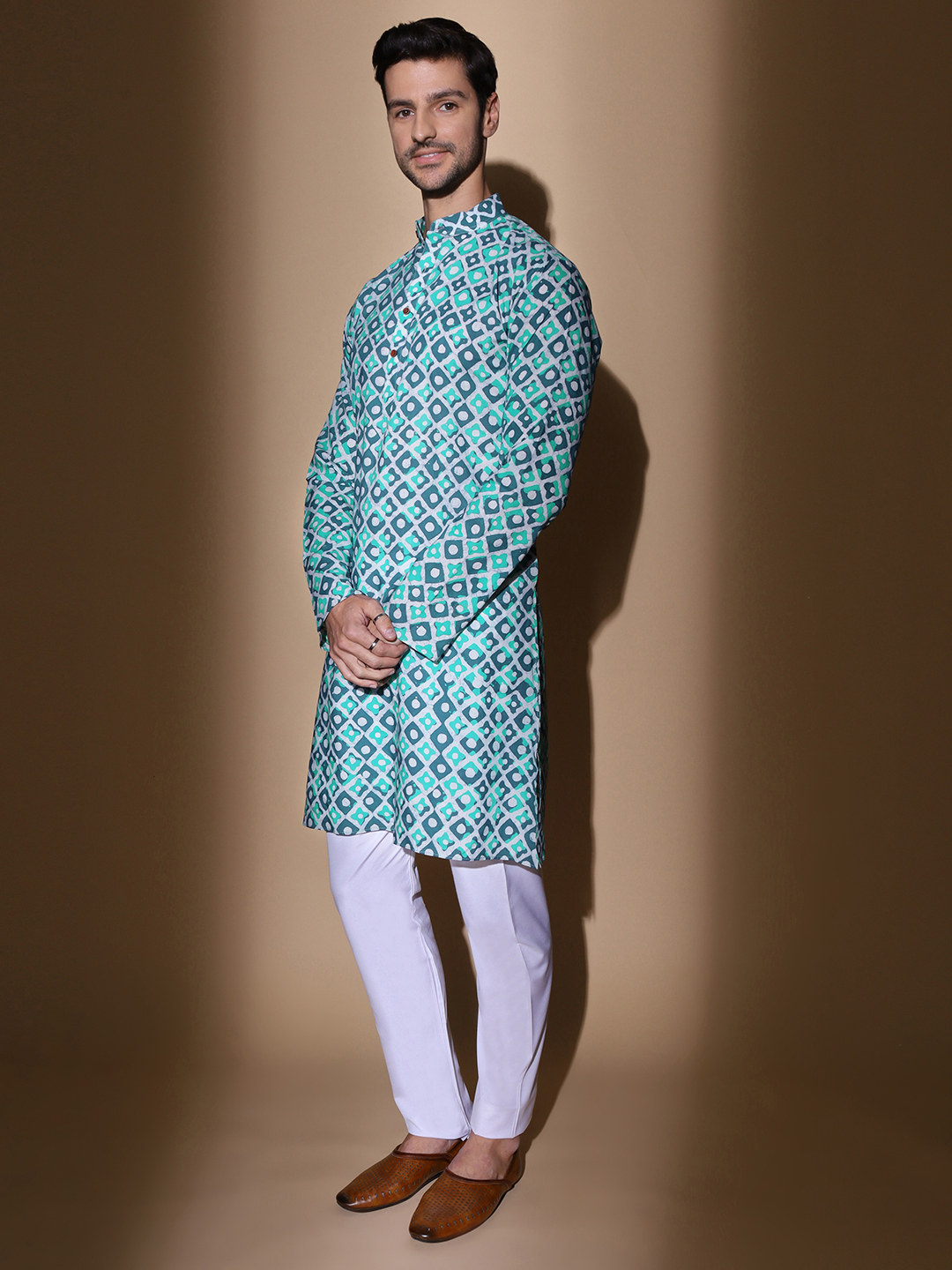 MOSHI Batik Print Cotton Long Kurta - Image 2
