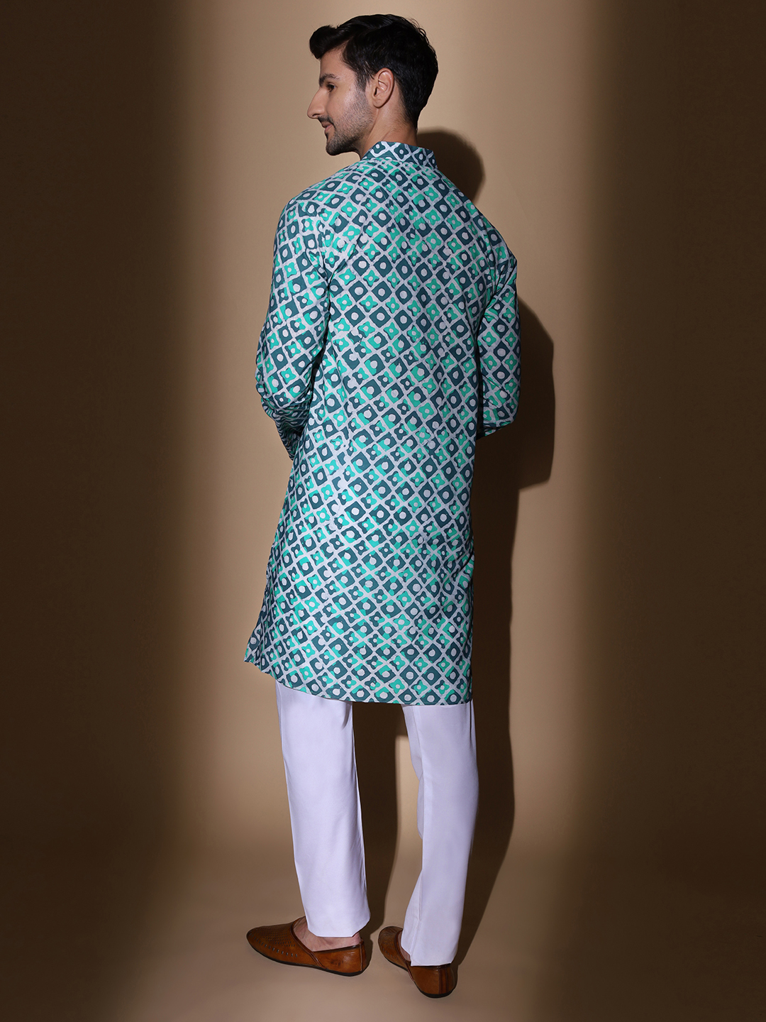 MOSHI Batik Print Cotton Long Kurta - Image 4