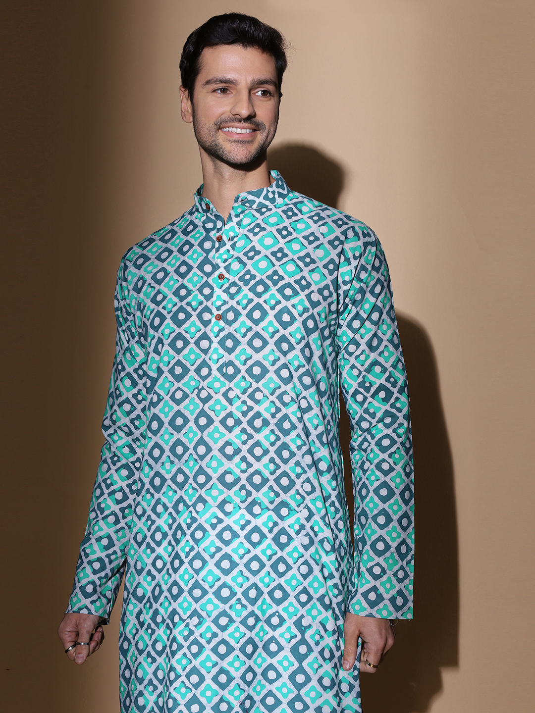 MOSHI Batik Print Cotton Long Kurta - Image 6